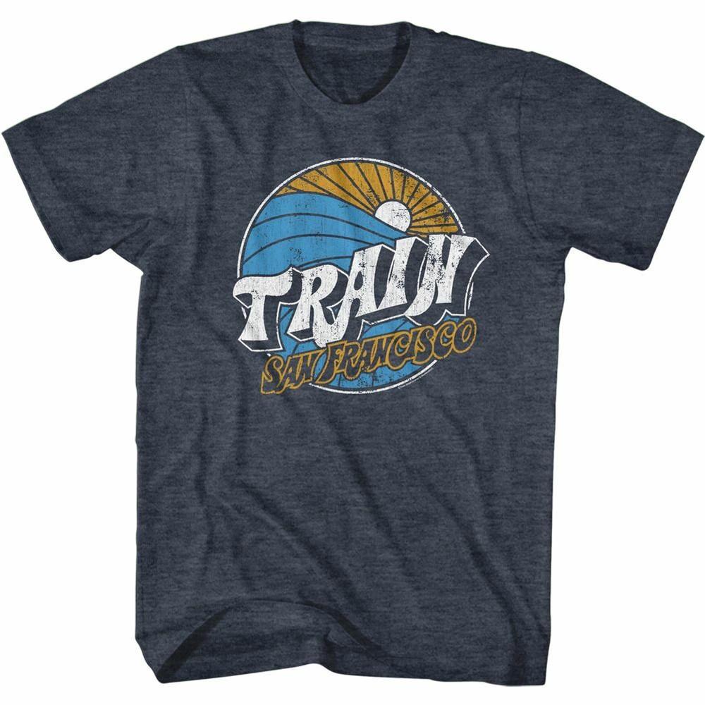 Train San Francisco Train Navy Heather Adult T-Shirt Unisex T-Shirt XL