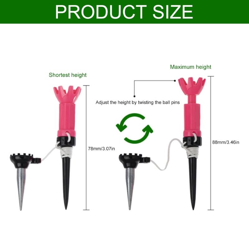 Golf Nails with Magnetic Lock Technology Rotatable Head Lanyard AntiLoss Lanyard Accessory Plastic Texture for Golf