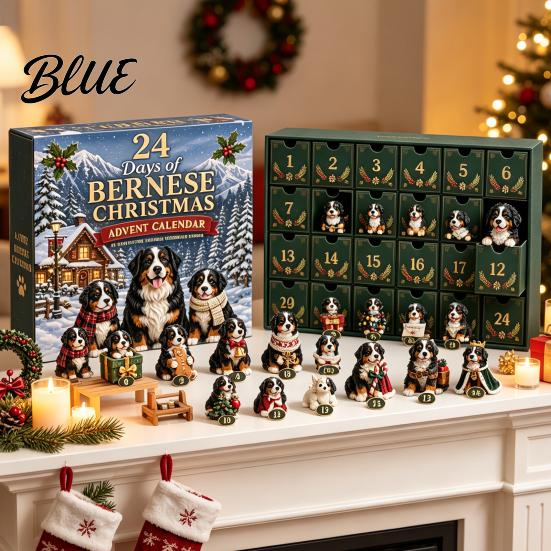 Christmas Party Favor with Mini Calendar 24-Day Tzu Advent Toy Shih Countdown Set Dog Stocking