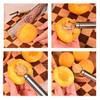Multi-functional 304 Stainless Steel Fruit Pitter and Corer for Peaches and Apples