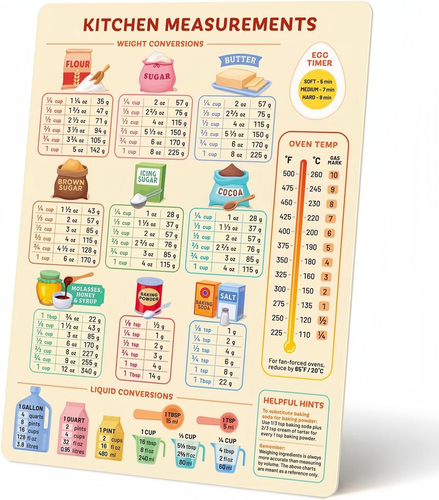 LMETJMA Meat Temperature Magnet Waterproof BBQ Grilling Smoker Guide Beef Poultry Fish Pork Cooking Temperature Chart JT294