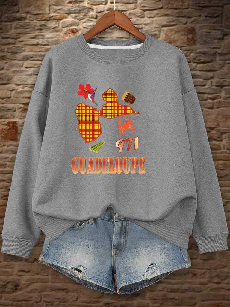 Damen Kapuzenpullover mit Print – Stilvolle & Bequeme Freizeitkleidung