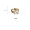 Gift Niche Design Ins Style Rhinestone Women Ring Fashion Jewelry Korean Style Ring Vintage Ring