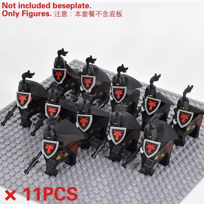 MOC Medieval Skeleton Centaurs Knights mini Action Figures Building Blocks Roman Horse Army Soldiers Bricks Toy kids XMAS Gifts