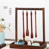 Solid Wood Multifunctional Calligraphy Brush Hanger and Storage Rack for Scholar's Four Treasures