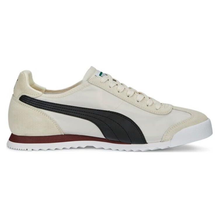 Puma Roma Og Nylon Fabric Synthetic Leather Sports Comfortable Low Top Lifestyle Casual Shoes Unisex sneaker Gray Black 362408-34