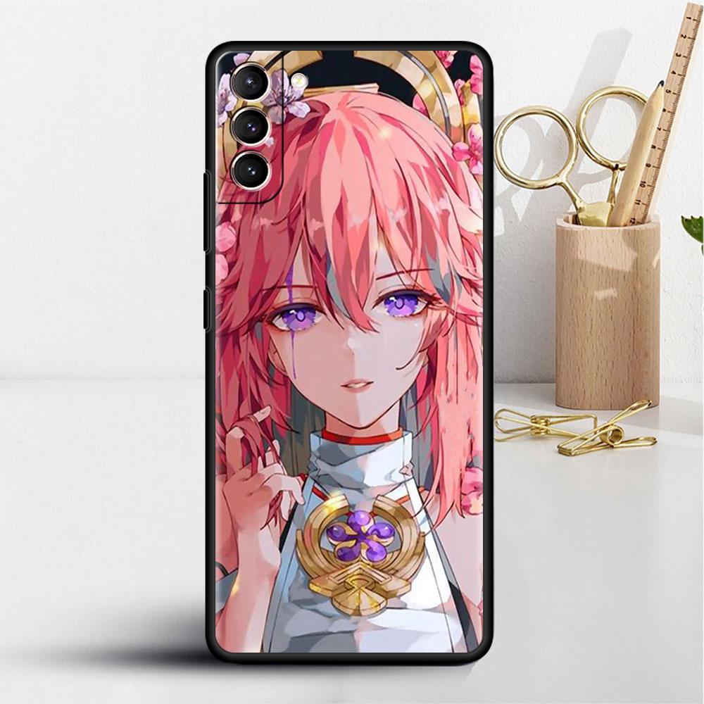 Hülle für Samsung Galaxy S20 S22 Ultra S21 FE S10 S9 Plus Note 20 10 Lite 9 Weiche Handyhülle Schale Genshin Impact