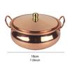 Pentola in rame, pentola da cucina, padella per stufato, realizzata a mano, elegante per piano cottura, induzione