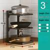 Multi-Layer Kitchen Countertop Pan Organizer