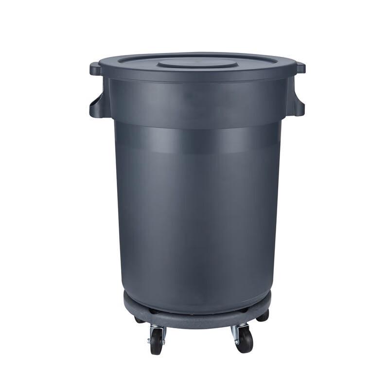 Zhuang Taitai 120L Heavy-Duty Outdoor Round Waste Bin