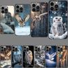 Owl In Winter Phone Case For Iphone 16E 15 Pro 14 Plus 17E 16 17 Pro Max Air 11 12 13 Mini Shockproof Capa Cute Cover TPU Cle