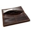 Genuine Leather Long Bifold Wallet for Men Classic Clutch Wallet with Phone Pocket Multi Card Slots Large Capacity Men Purse for Daily Use
