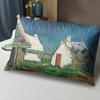 Van Gogh Oil Painting Pillow, Comfortable for Student Dormitory and Home, Single-Sided Customizable Pillow Core and Case