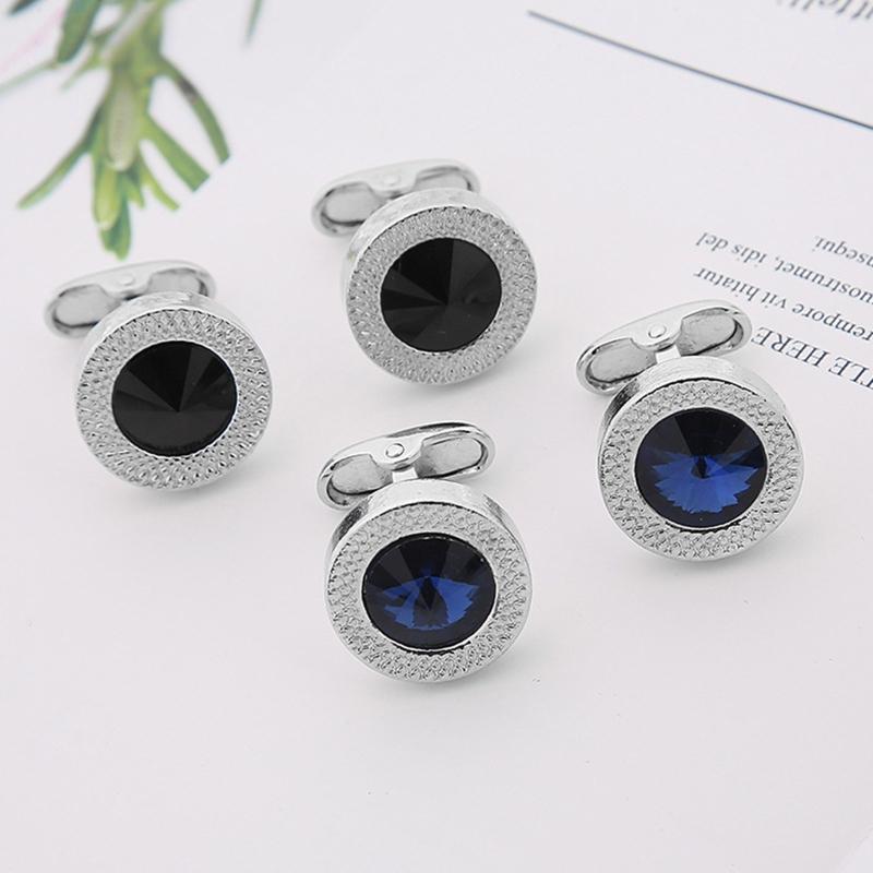 Alloy Cufflinks Classic Tuxedo Shirt Cufflinks and Shirt Accessories Unique Business Groom Wedding Jewelry Men Gifts