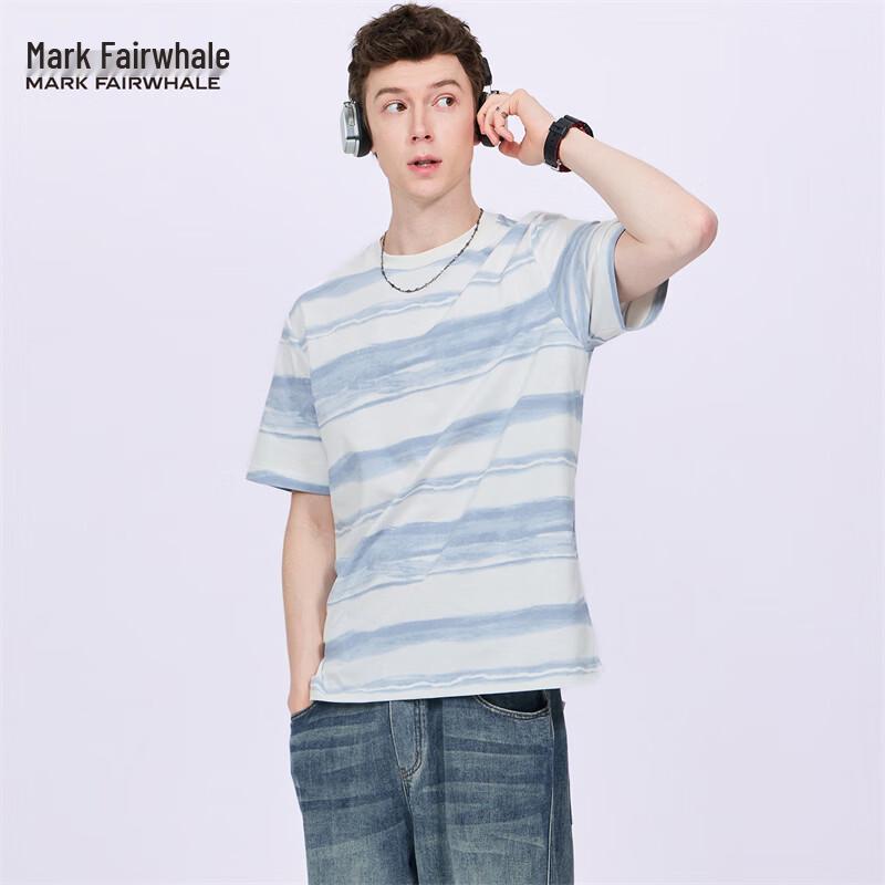 Mark Fairwhale Men s Embroidered Tie-Dye Stripe T-Shirt 180/XL