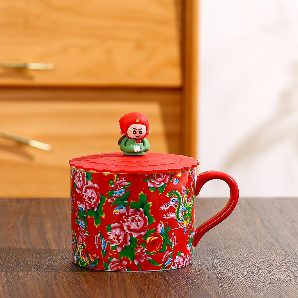 Kreativní Osobnost Jediný Hrnek Slavnostní Malý Květinový Keramický Hrnek s Uchem Dívka Pár Dárek Hrnek na Vodu Malý Dárek