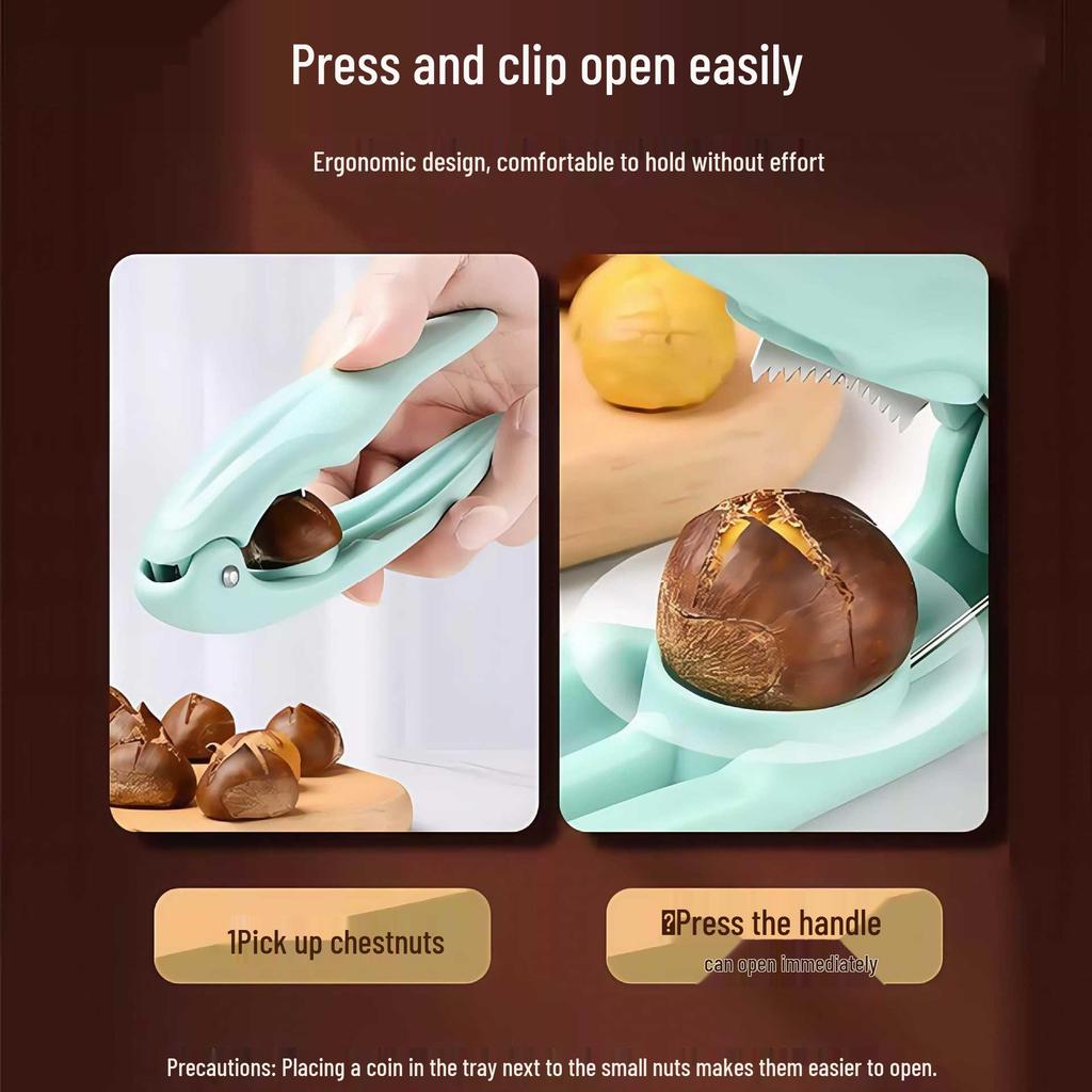 Chestnut & Walnut Opener: Shelling & Peeling Tool