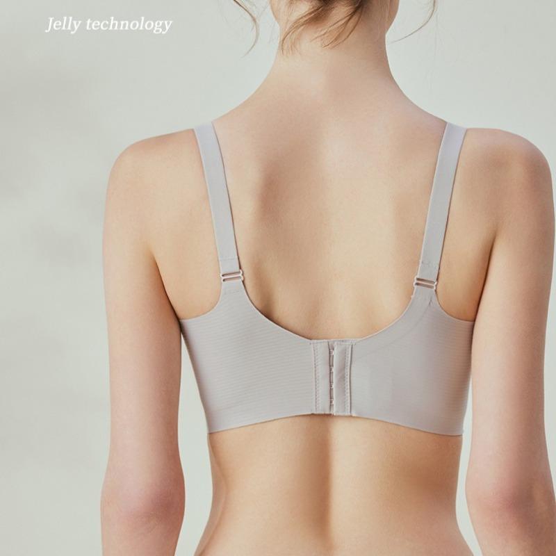 Seamless Maternity Bra with Double Front Clasp High Elasticity Push-up and Nursing Support