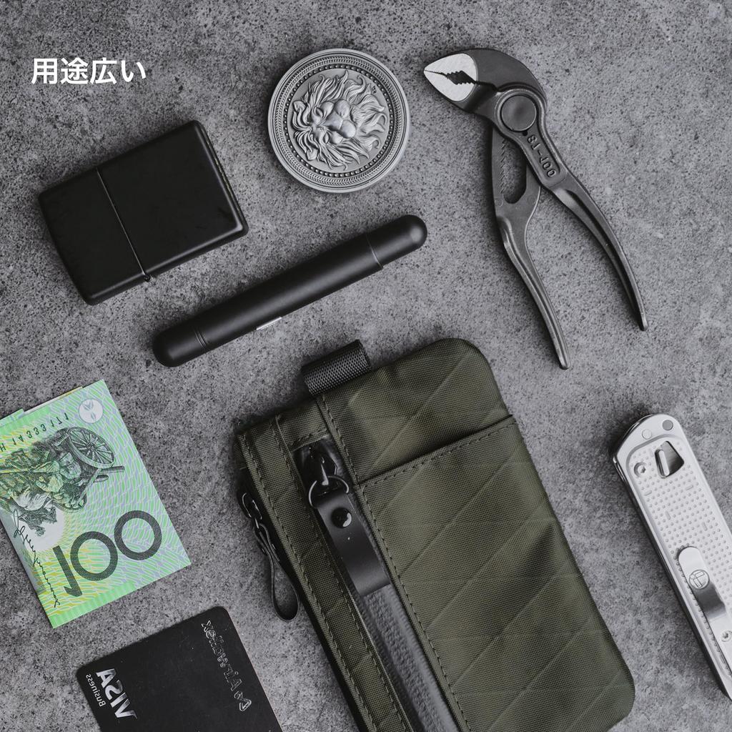 ALPAKA Zip Pouch Pro RFID Compact Wallet with External Coin Card YKK Gift Anti-Skimming, Minimalist, Slim, Men's Slots, Purse, Slots, Water-Repellent,