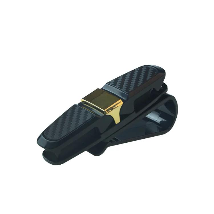 80° Rotating Car Eyeglass Holder - Dual-Direction Clip for Visor/Sunshade, Universal Multi-Position Eyewear Storage Accessory