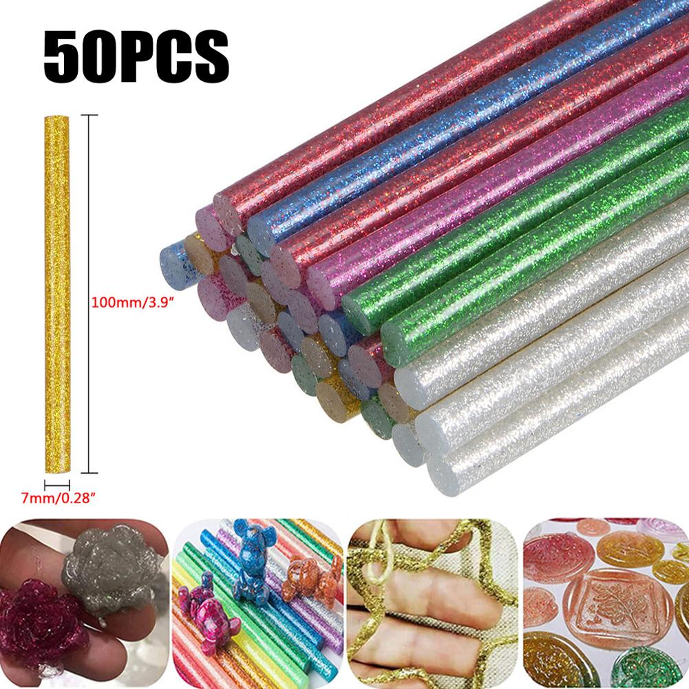 Crafters Choice Colored Hot Melt Glue Set of 50 Size 7x100mm Non Toxic