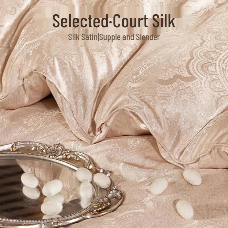 Hengyuanxiang Grade A Satin Jacquard Mulberry Silk Quilt