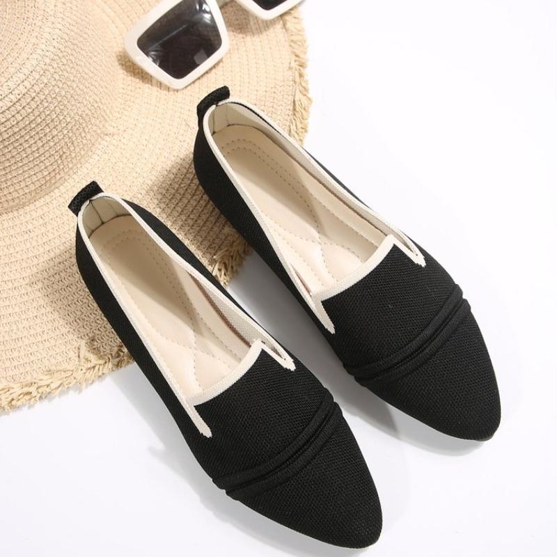 Fashion Women Sneakers Loafers Shoes Ballet Flats Pointed Toe Barefoot Slip-on Casual Low Heel Luxury Brand Women Shoes Zapatos Mujer