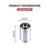 4Pcs 3D Aluminum Alloy Car Wheel Tire Air Valve Dust Caps Rim Accessories for Honda Mugen Power Civic Accord CRV Hrv Jazz aij256
