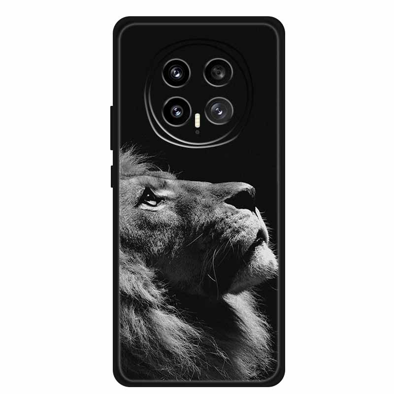 For Honor Magic8 5G 2025 Phone Case 6.58" Tiger Lion Cats Soft TPU Black Silicone Back Cover For Honor Magic 8 Fundas Shockproof