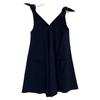 ADEAM 36993 Navy Rayon Blend Shoulder Ribbon Double Pocket Dress Dress 0 NavyUsed
