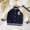 Children's New Baseball Jacket Boys Girls Coat Versatile Spring Autumn Casual Letter Outer Wear Stylish Kids Children's Clothing