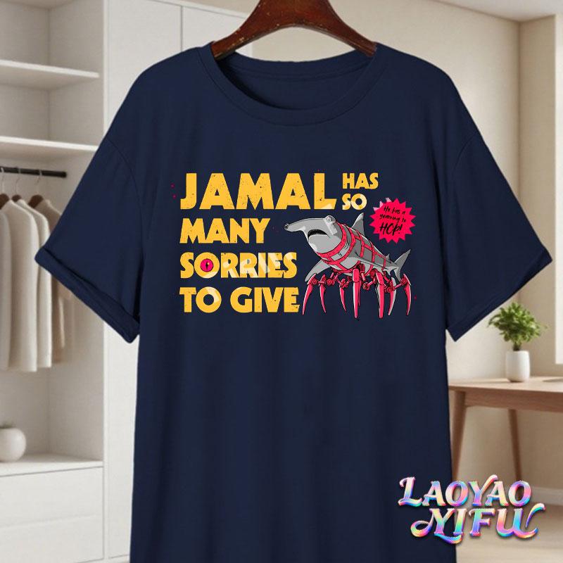 

Jamal Has So Many Sorries To Give T-Shirt Dungeon Crawler Carl Shirt High Quality Cotton Short-sleeve Tees Unisex Y2k Streetwear S разноцветный
