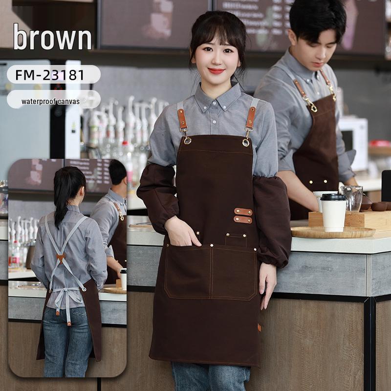 Tablier en toile imperméable avec logo personnalisé: Vêtements de travail résistants à la saleté et à l'huile pour cuisines et restauration