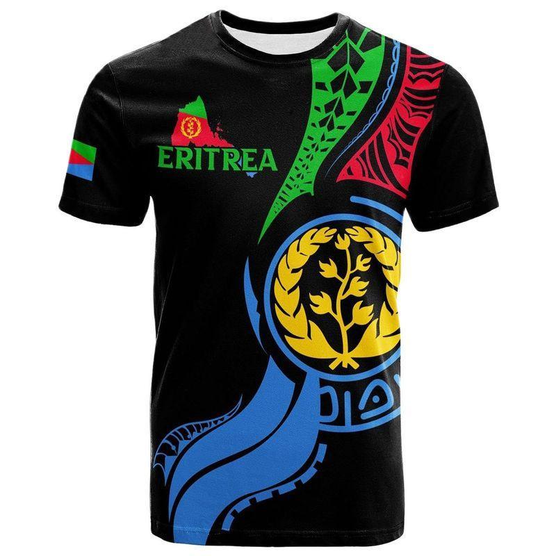 3D Vlajka Eritrey Tištěné Tričko Eritrejský Znak Grafická Trička Pro Muže Dětská Móda Streetwear Krátký Rukáv Oblečení Tričko
