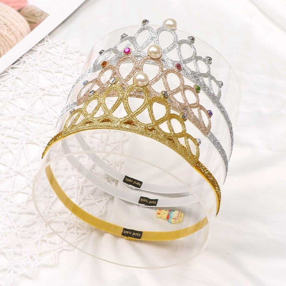 Rhinestone Baby Headband Glitter Pearl Infant Headwear New Elastic Turban  Children Toddler
