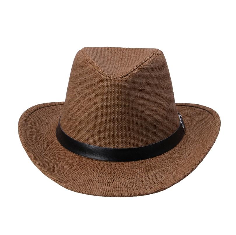 LNPBD Kimisohand New Hot Fashion 6 Colors Summer Men Straw Hat Cowboy Hat Men's Fashion Hot Sale
