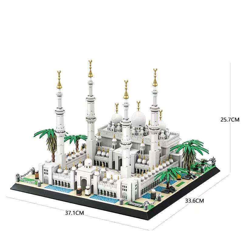 

1463 ШТ Великий мечеть Шейха Заїда-Абу-Дабі Будівельні блоки Конструкція Архітектура Будівельні цеглини Іграшка Подарунок Для дорослих Дитини