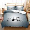Quilt Cover Pillowcase Snoopy Cartoon Digital Printing Bedding Three-Piece Set