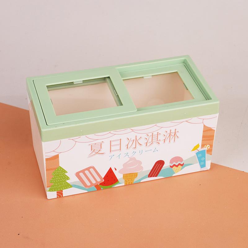 

1:12 Миниатюрный кукольный домик, морозильник, шкаф для мороженого, супермаркет, ледяной ящик, детские игрушки для ролевых игр, аксессуары для кукольного дома зелёный