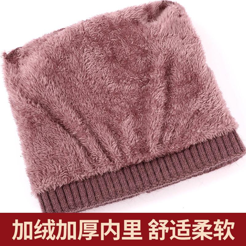 Middle-aged Old Man Hat Female Autumn and Winter Mother-in-law Wool Hat Piled and Thickened Rabbit Hair Warm Elderly Knitted Hat