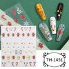 6 Sheets Christmas Nail Stickers Manicures Stickers Snowflake Nail Art Stickers Nails Art Decoration
