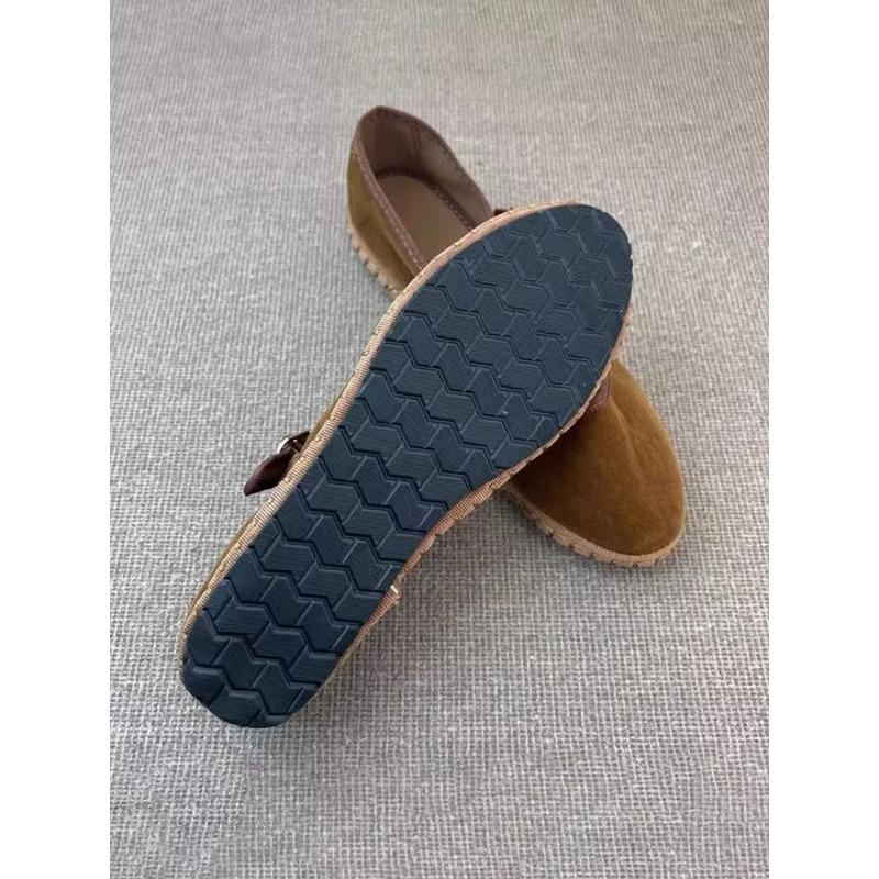 Fashion Velvet Mary Jane Shoes Women Casual Streetwear Ballet Flats Pumps Female Solid Color Loafers for Office Ladies Working