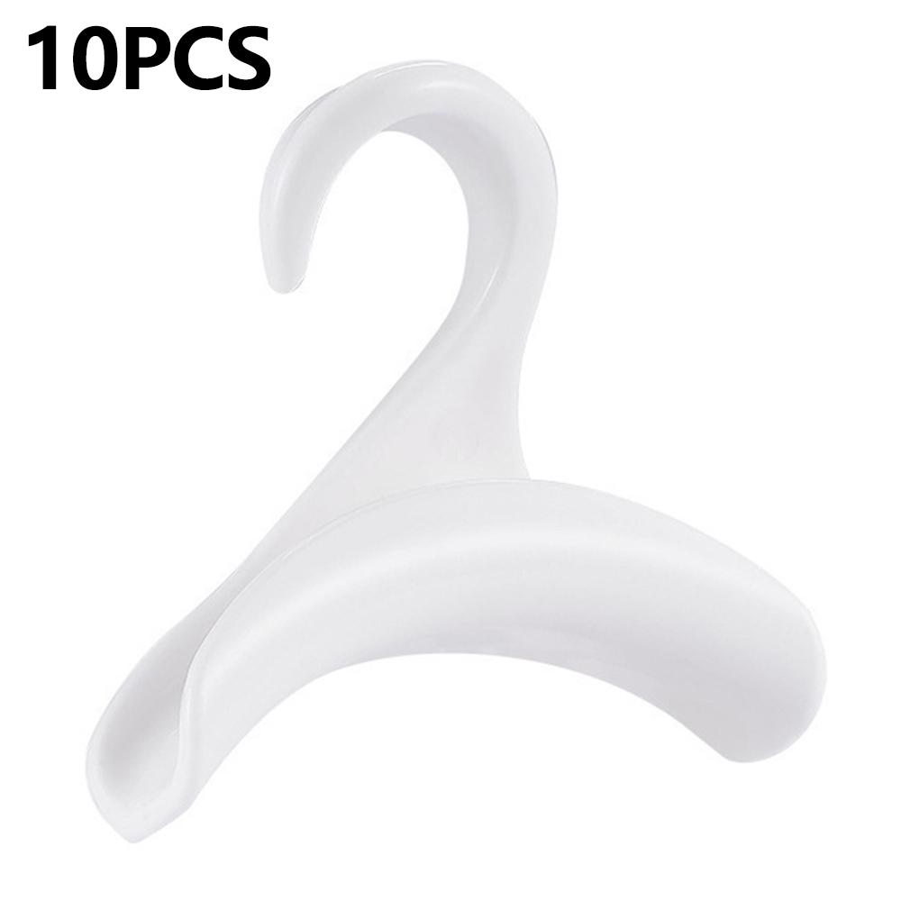 10Pcs Arched PP Hooks Wardrobe Organizer Handbag Scarf Hat Storage Hanger