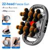 22-Head Fascia Gun High-Frequency Vibration Body Massage Gun Back and Waist Massager Neck Shoulder Massager Muscle Masajeador