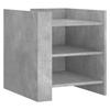 VidaXL Bedside Table Concrete Grey 45x50x50 Cm Engineered Wood, Bedside Cabinet, Side Table, Bed Cabinet, Cabinet 848293