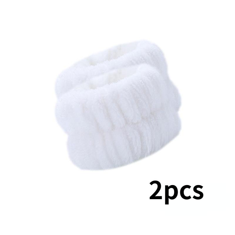 4 pezzi Washband -Face Wash Wristband Spa Polso Asciugamano Washband, soffice ed elastico assorbente per donne ragazze che lavano i volti impediscono che liquidi fuoriesca le braccia