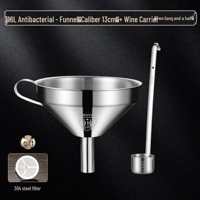 Thickened 316 Stainless Steel Wine Ladle & Funnel Set