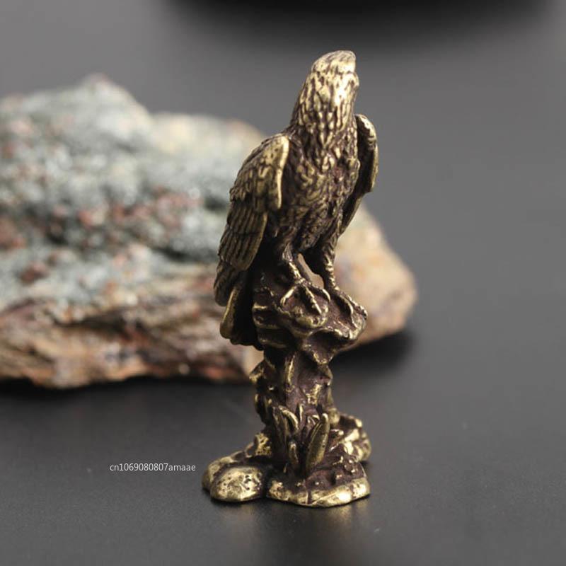 Handgefertigter Adler Schmuck Vintage Kupfer Vogel Figur Skulptur Handgefertigtes Handwerk Mini Heim Büro Schreibtisch Tier Dekoration