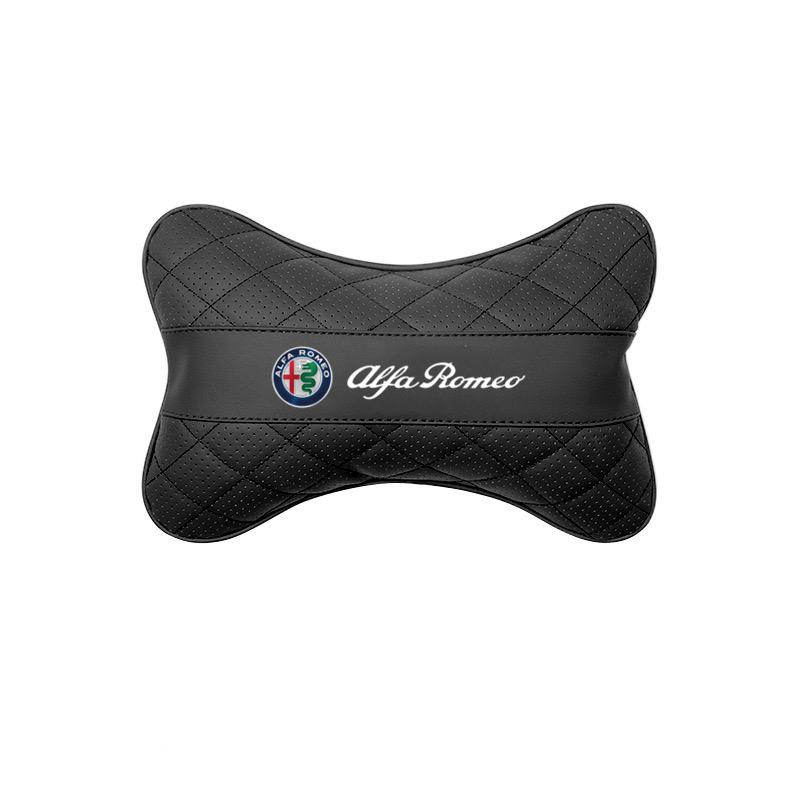 Für Alfa Romeo Memory-Schaum Auto Nacken Kopfstütze Kissen Auto Sitzkissen Für Alfa Romeo Giulietta Mito Giulia Stelvio Brera 147
