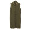 Made In Italy No Sleeve One Piece Khaki Women Used